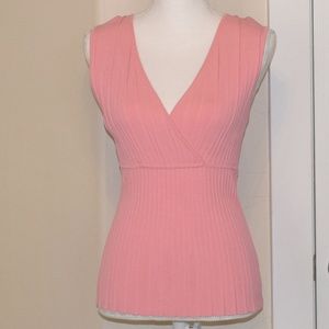 Liz Claiborne Peach V-Neck Sweater M